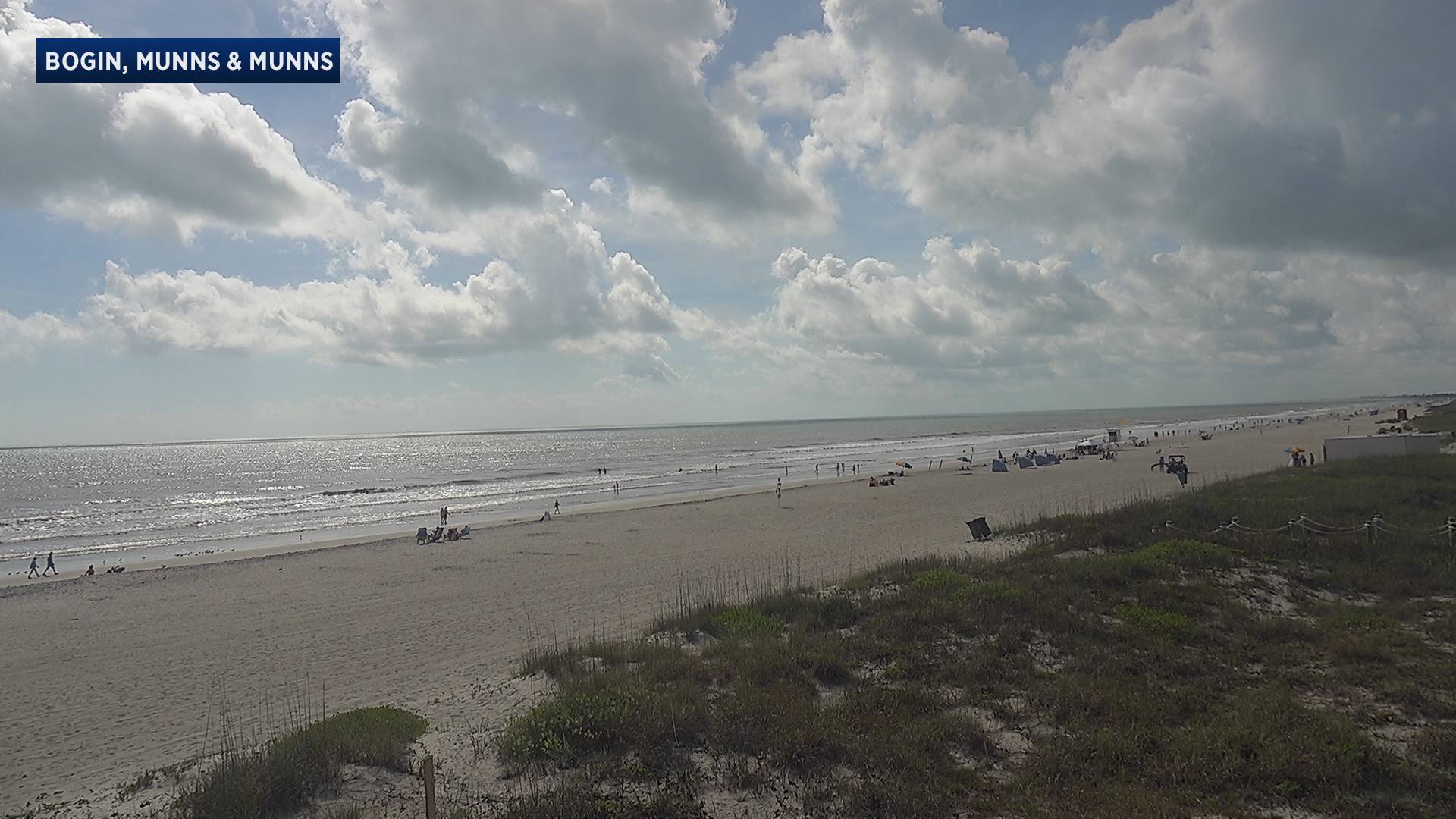 Cocoa Beach with Pier in Distance